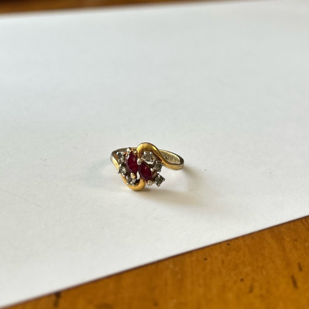 Double Ruby Ring - Picture 7 of 8